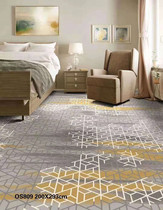 Nylon Printed Carpet 8mm Thickened Carpet Hotel Guesthouse Audio-visual Room Cinema Full Of Fireproof Non-slip Carpet