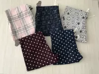 Bà mùa xuân và mùa thu Phần mỏng Cotton Comfort Wave Point Quần nhà Quần Pyjama Quần Loose Home Fur Quần thời trang mặc nhà nam nữ