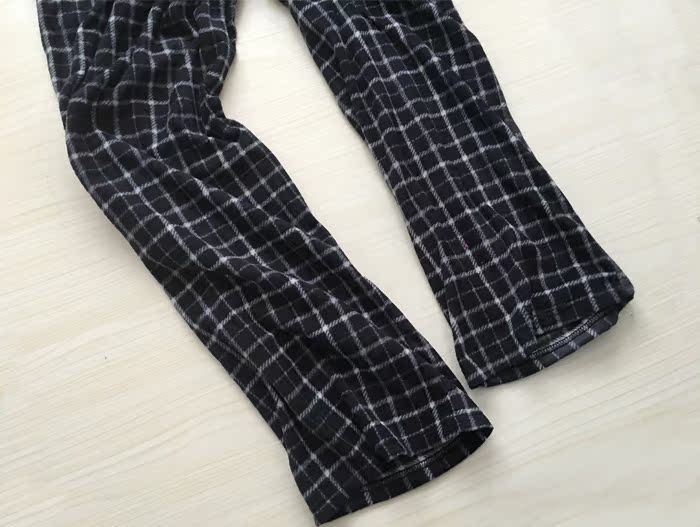 Đàn ông mùa thu và mùa đông ấm áp kẻ sọc nhà giải trí nhà quần pyjama quần nhung mịn nhà quần đồ lót nam