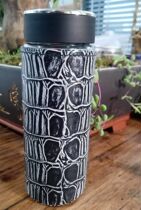 Water cup cover custom first layer cowhide handmade leather cover Thermos cup cover Glass cover Silver cup package Titanium cup cover