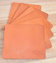 Genuine leather mouse pad head layer cow leather mouse pad suction sweaty environment durable and comfortable retro buffalo leather mouse pad