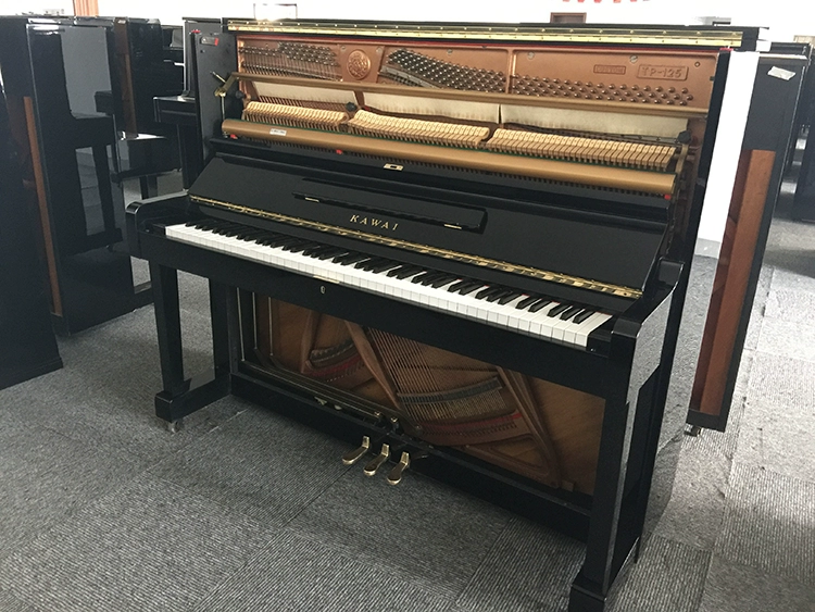 Đàn piano trung cổ Nhật Bản KAWAI Kawaii TP-125C chơi piano đen dọc - dương cầm