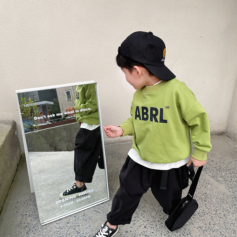 Boy necropolis children's spring clothing male baby blouses 2022 spring new spring and autumn boys' Korean version of children's clothing wave