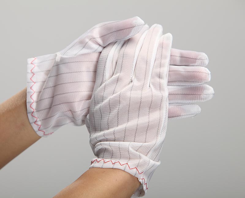 Antistatic Gloves Double-sided Striped Gloves Electronics Factory Dust-free Work Labor Protection Gift Instrument Gloves