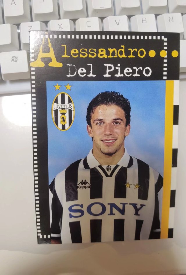 Delpiero Italy's Juventus Official White Card-Taobao