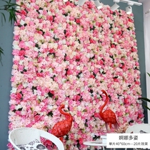 Custom Emulation Rose Wall Background Wall Petal Wall Decoration Ins Nets Red Wall Wedding Indoor Movie Window Imitation
