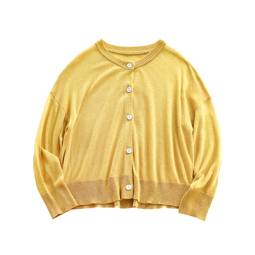 Детская куртка, дышащий летний свитер, одежда для защиты от солнца подходит для мужчин и женщин для отдыха, кардиган, в корейском стиле