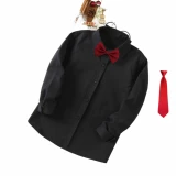 Детская классическая рубашка для мальчиков, костюм, лонгслив, подходит для подростков