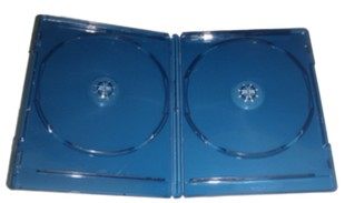 Shocking price Blu-ray DVD box dark blue two-disc disc box two pieces with film can be loaded with inserts