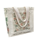 Холстовая женская сумка William Morris с художественной росписью на одно плечо, летняя сумка для студентов большой вместимости, сумка для ноутбука