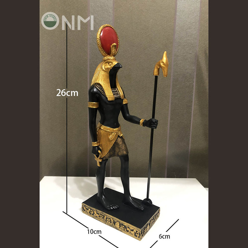 New Model Egyptian Standing Horus Sun God Bird Head Statue Pyramid Escape Room Tourist God New Model Egyptian Standing Horus Sun God Bird Head Statue Pyramid Escape Room Tourist God