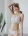 Yi Xingyu ~ áo tắm trong lưới màu đỏ của phụ nữ bikini dệt kim của phụ nữ chia mỏng và ngực nhỏ tập hợp áo tắm kỳ nghỉ mùa xuân nóng - Bikinis