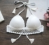 Thời trang mới bikini trắng gợi cảm bikini bikini cỡ lớn không thép hỗ trợ lưới tam giác áo tắm nữ đồ bơi nữ Bikinis
