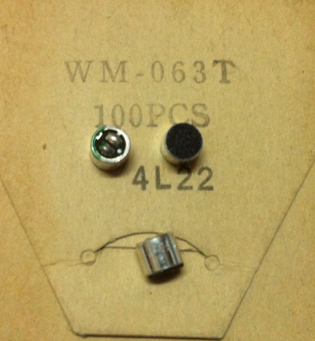 WM-063T Supplies Original Panasonic WM-063T (6 * 5mm) -42dB ± 3dB Microphone