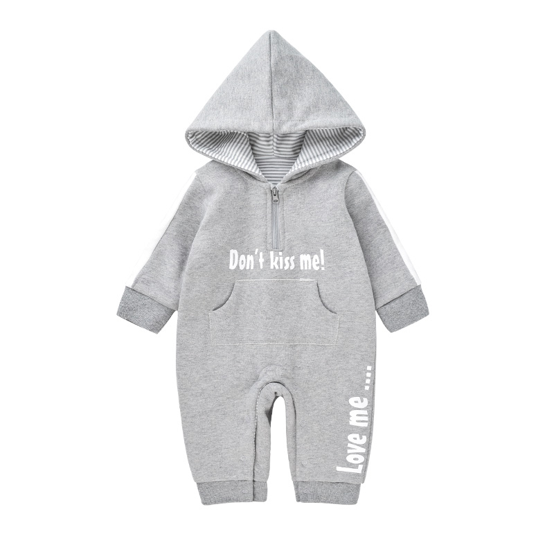 Children's Clothing Cloud Baby Korean-style Pure Cotton Baby Bodysuit Spring and Autumn Men's and Women's Baby Hooded Climbing Clothes Outfit