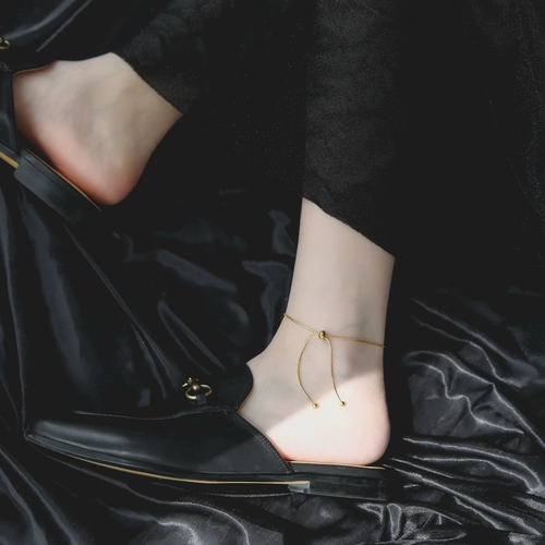 Ретро регулируемый модный универсальный сексуальный брендовый браслет на ногу, простой и элегантный дизайн, популярно в интернете, не выцветает