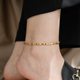 Non-fading 18K gold-plated broken silver anklet women's niche high-end cold style 2023 new design Tanabata