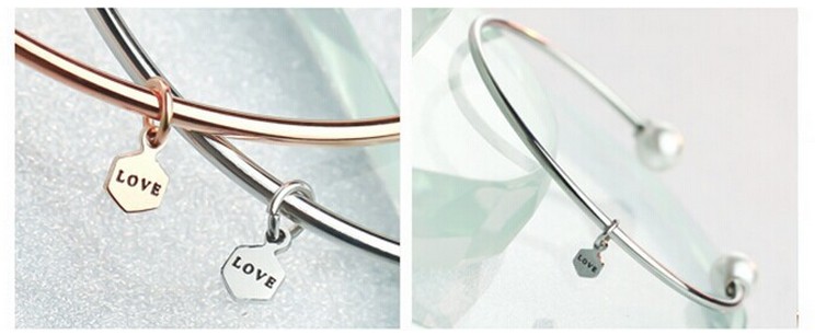 Vòng tay ngọc trai mạ vàng hồng 18k của Hàn Quốc là ổn là tình yêu ah thép titan thép Tanabata. vòng đá phong thủy
