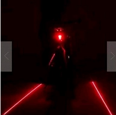 Bike Laser Taillights Climbing Car Safety Warning Lights Round Laser Taillight Folding Variable-speed Car Accessories