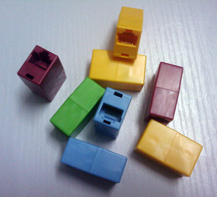 Color network straight through head 8P8C network route straight through head RJ45 network route connector network route to joint 5100