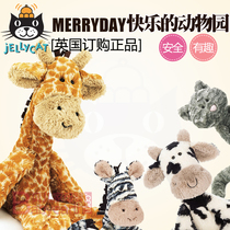 Spot British Jellycat Merryday Happy Giraffe Cat Doll Childrens plush toy Appease
