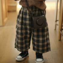 Yan Tai children pure cotton seven pants for boys and girls in 2022 new baby boom tide