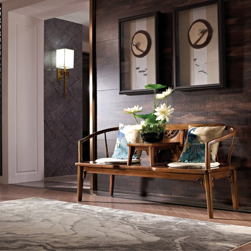 Luxury Workshop China Concept 306R2 Red Sandalwood Double Chair