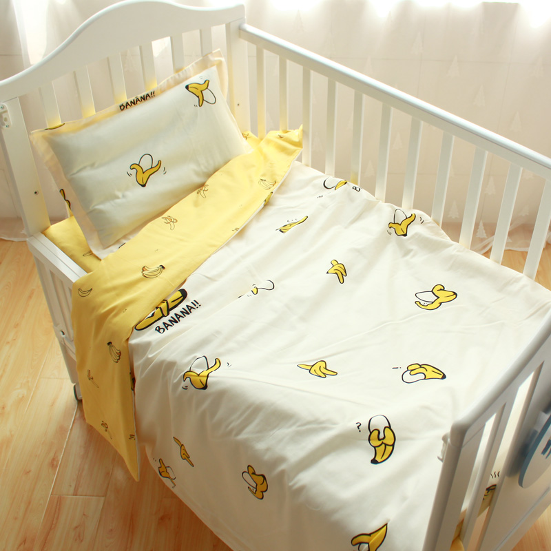 Bộ đồ giường cho trẻ sơ sinh và trẻ nhỏ mẫu giáo mùa đông và mùa hè chăn quilt bao gồm ba hoặc bốn bộ bông satin - Túi ngủ / Mat / Gối / Ded stuff chăn gối em bé