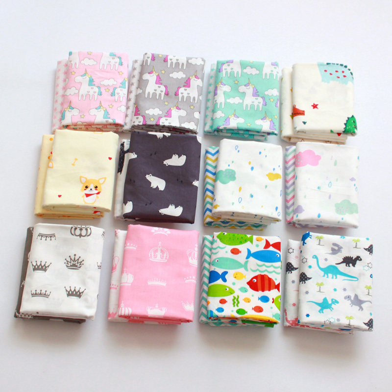Cotton twill cotton fabric Baby baby cartoon quilt cover Bed sheet pillow Cotton fabric fabric