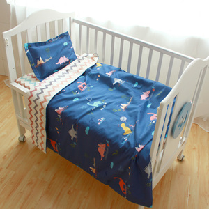 Bộ đồ giường cho trẻ sơ sinh và trẻ nhỏ mẫu giáo mùa đông và mùa hè chăn quilt bao gồm ba hoặc bốn bộ bông satin - Túi ngủ / Mat / Gối / Ded stuff