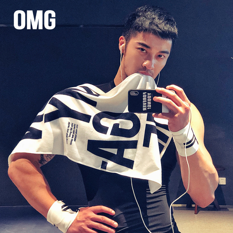 Trendy Brand Spring and Summer Sports Towel, Fitness Towel, Quick-Drying Gym Sweat-Absorbing Towel, Unisex Wrist Sweat Wipe for Running