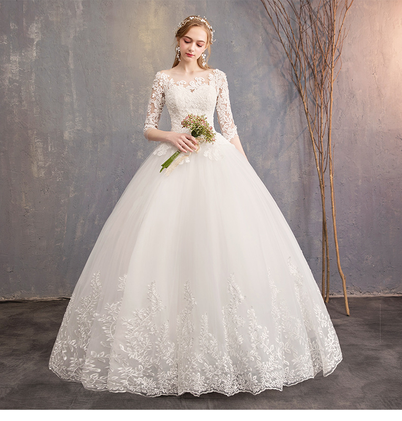 The New Wedding Dress Large Yards Fat People Dress Was Thin Fat Mm