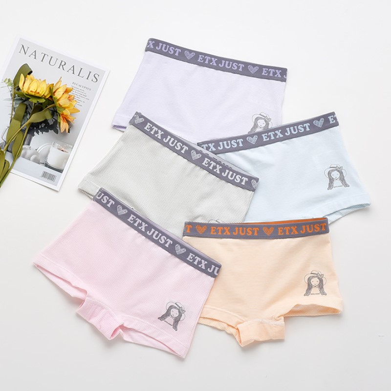 etx girl underpants flat cotton baby child four corners little girl safety pants 2 - 16 years old children in the middle of the school