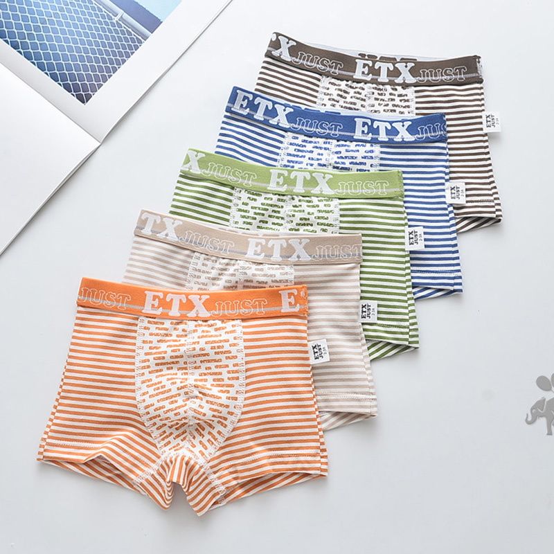etx5 boys cotton medium and large children's shorts baby underwear children's underwear boxer youth boxer pants cotton