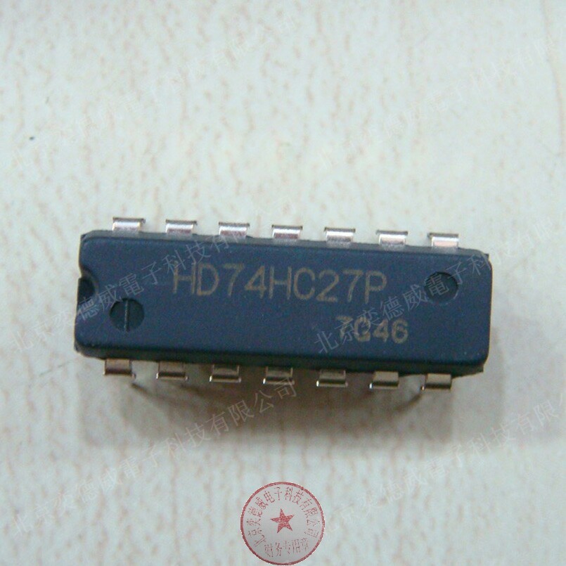 Original HD74HC27P 74HC27 DIP-14 logic gate and inverter straight plug