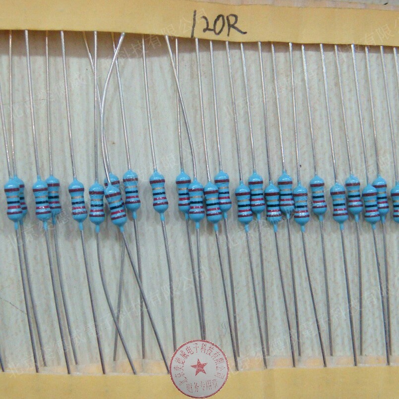 Carbon film resistance 120R 120 Ohm 1 4W straight inserts 5% 1000 RMB20  0 RMB20
