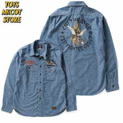 Toysmccoy Flying Tigers Shirt Denim Spring/Summer Thin Section