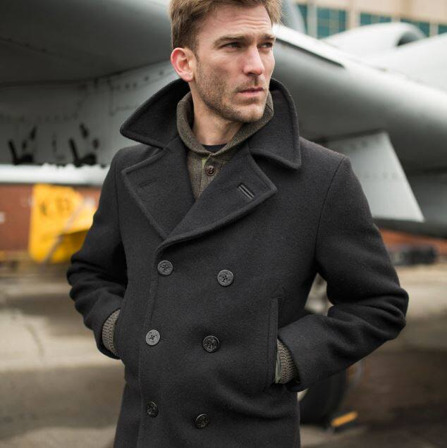 COCKPIT classic navy 740 double breasted 85% wool coat peacoat autumn and winter hot sale 22 new