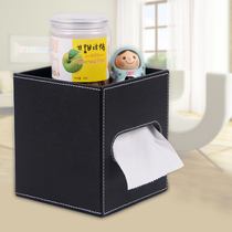 Simple leather roll paper tube home living room toilet toilet round tissue box creative roll paper box