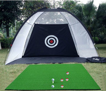 Golf practice set indoor golf hitting net pad golf practice net swing practice set