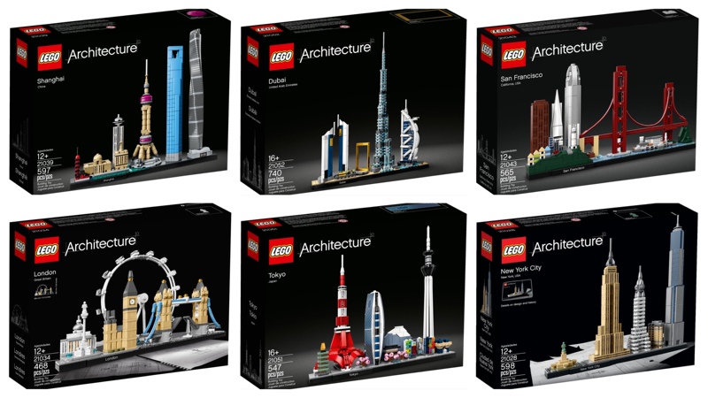 Lego Skyline Tokyo 21051 Dubai 21052 New York 21028 Paris 21044 London 21034 Lego Skyline Tokyo 21051 Dubai 21052 New York 21028 Paris 21044 London 21034