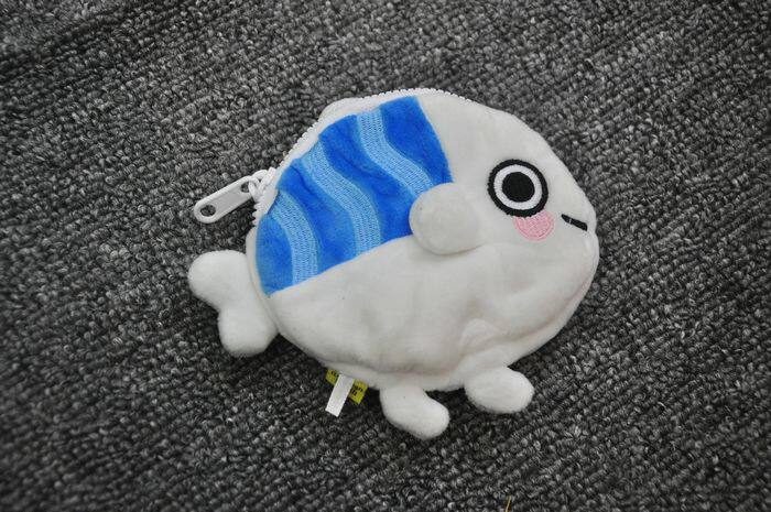 Exported to South Korea, cute little fish with big eyes, coin purse, feels very good
