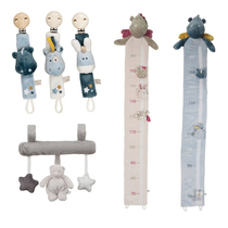 Outer single N brand tail goods Dinosaur bear small donkey Calf baby plush doll height ruler pacifier buckle