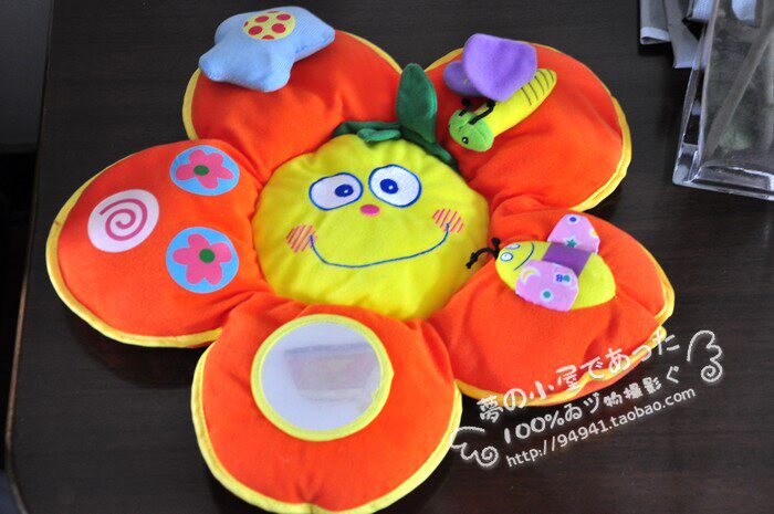 Tail list Sunflower style with mirror BB call bell baby soothing toy
