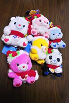 Tail single care bears Rainbow Bear Love Bear Christmas series Plush doll pendant