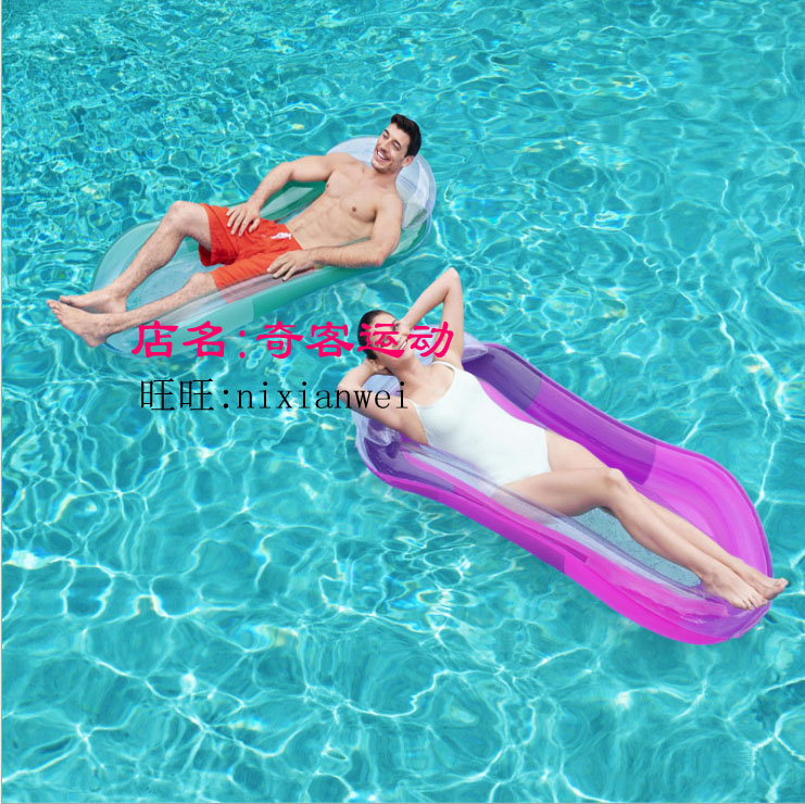 Internet celebrity inflatable floating bed floating row adult children water floating grid cloth swimming ring floating deck chair air boat