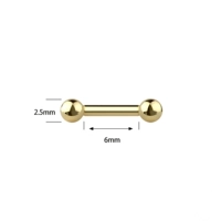 2,5 мм Ball Golden Color