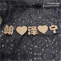 Wood Carving Custom Styling Size Shape Color Literal Laser Scanning Color Print Wedding Event Business Pendulum Pendant Accessories