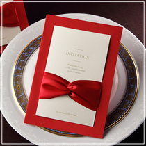 2019 wedding ceremony Korean style high-end invitation custom meeting business invitation card printing European style Chinese company invitation letter