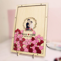 Wedding ceremony wedding creative sign-in this business Annual Meeting birthday signature book fingerprint tree sign-in platform book bottle